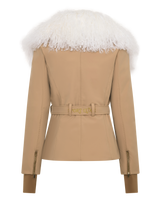 Technical Ski Jacket with Phone Holder - Camel