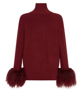 Wool and Shearling Set - Wine