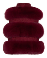 Classic Winter Vest Fur in Wine