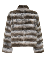 Rex Crop Jacket Chinchilla Pattern