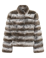 Rex Crop Jacket Chinchilla Pattern