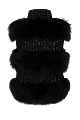 Classic Winter Vest Fur in Black
