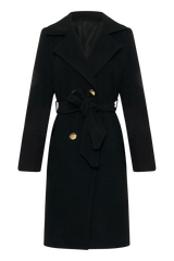 Cashmere Coat - Black