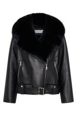 Oversized Leather Jacket