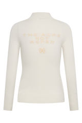 The Alps not Aspen Polo in Cream White