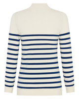 Navy Stripe Cashmere