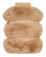 Classic Winter Vest Fur in Camel