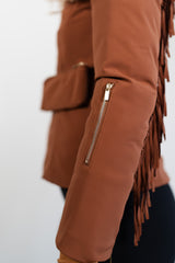 Tassel and Shearling Ski Set
