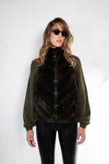 Khaki Fox and Wool Knit