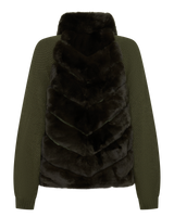 Khaki Fox and Wool Knit