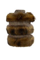 Classic Winter Fur Vest in Natural
