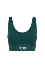Sport Luxe Crop - Emerald Green