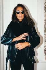 Oversized Leather Jacket