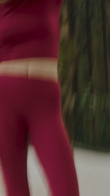 Long Sleeve Crop Wine