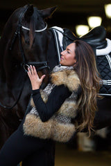 Classic Winter Fur Vest in Natural