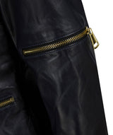 Sports Tough Biker Jacket in Navy