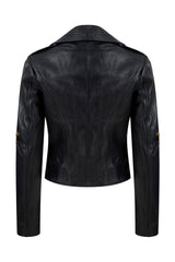 Sports Tough Biker Jacket in Navy